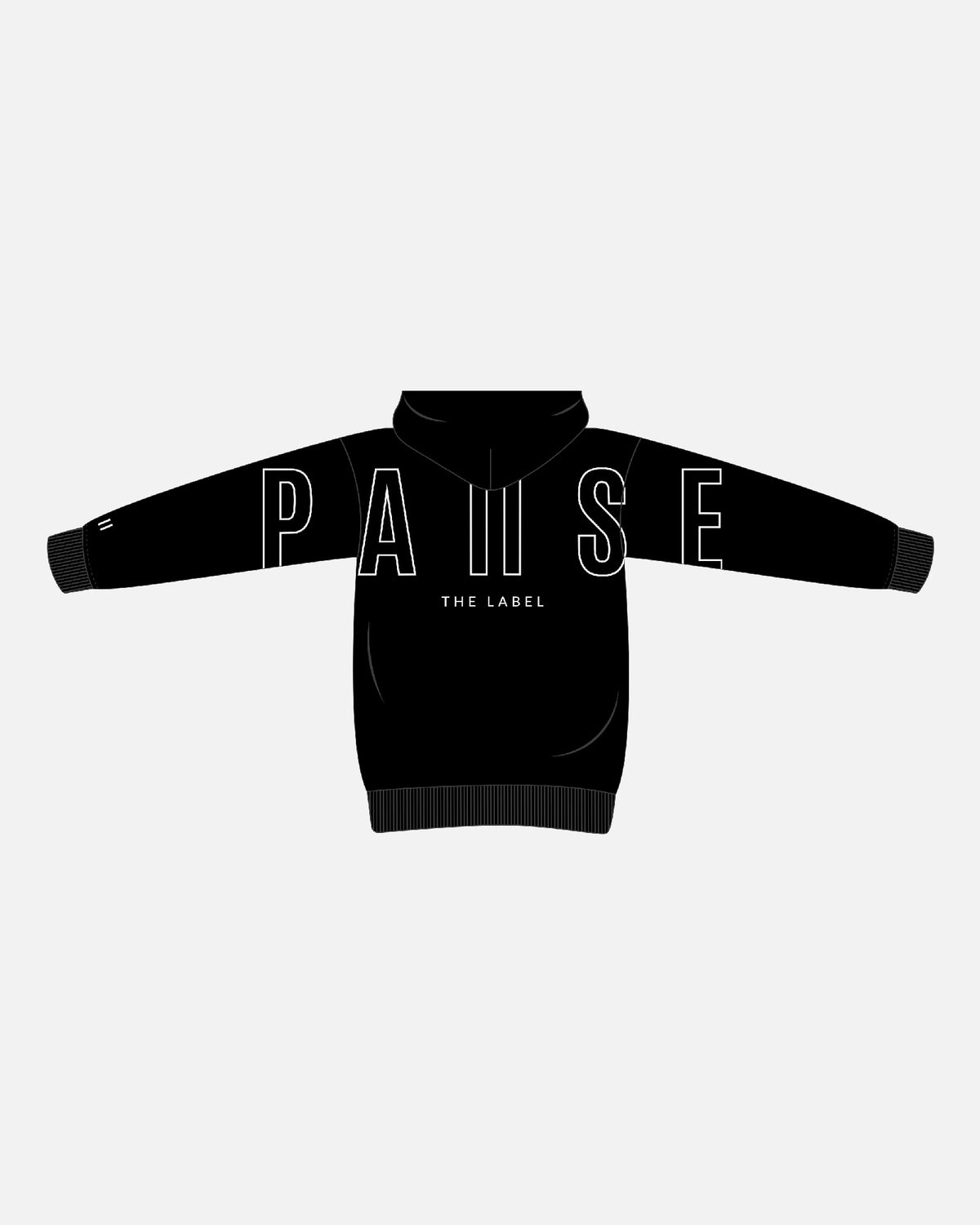 The Do Not Disturb Hoodie — Black — back