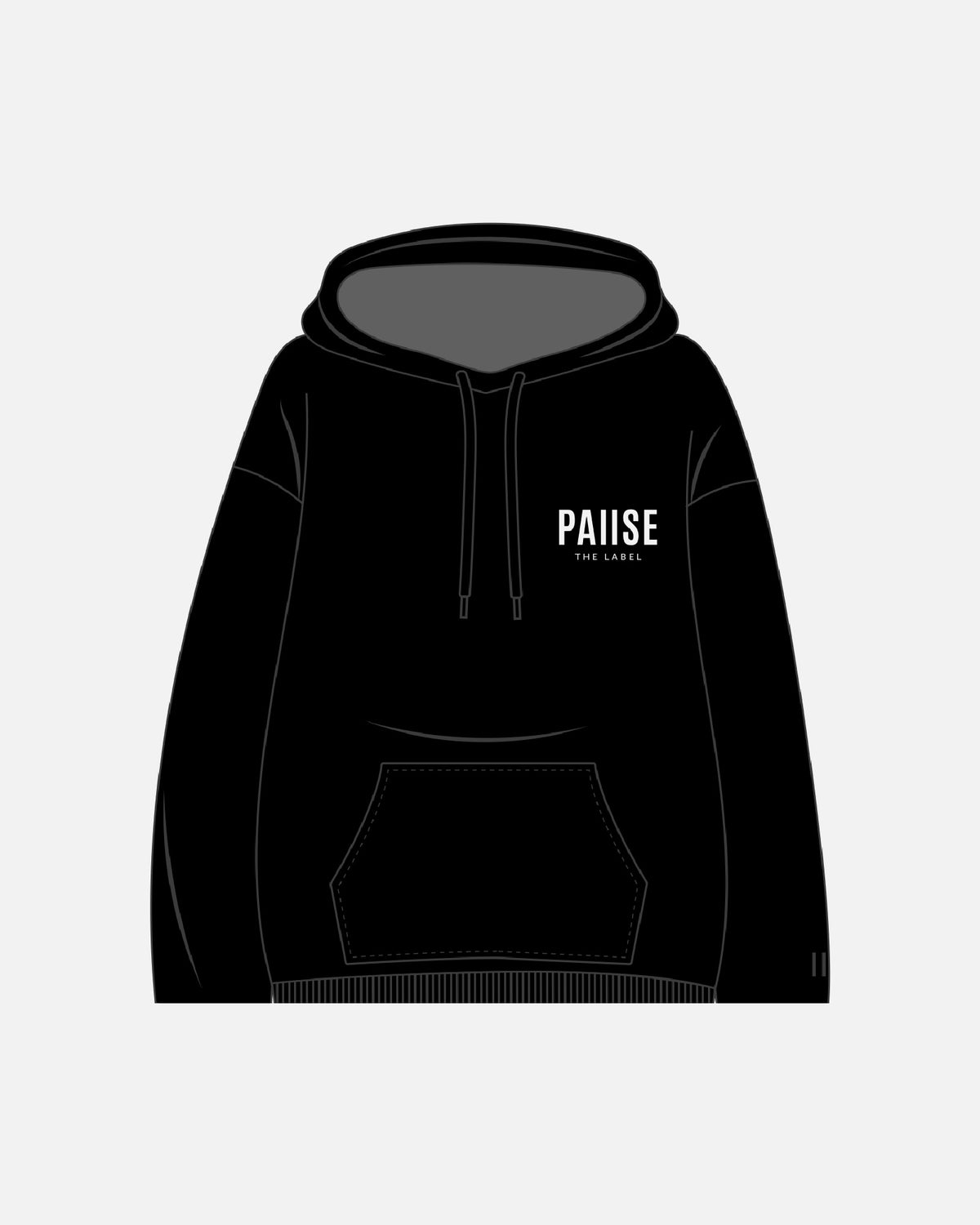 The Do Not Disturb Hoodie — Black — front