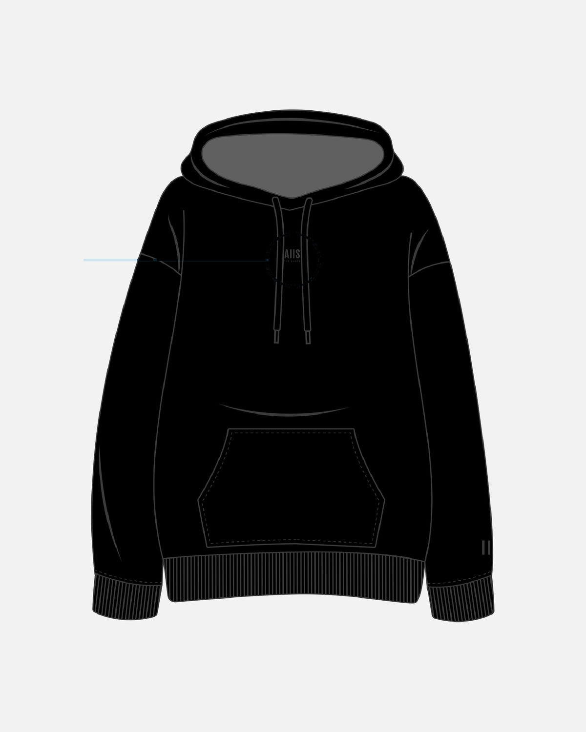 The Slow Morning Hoodie — Black — front