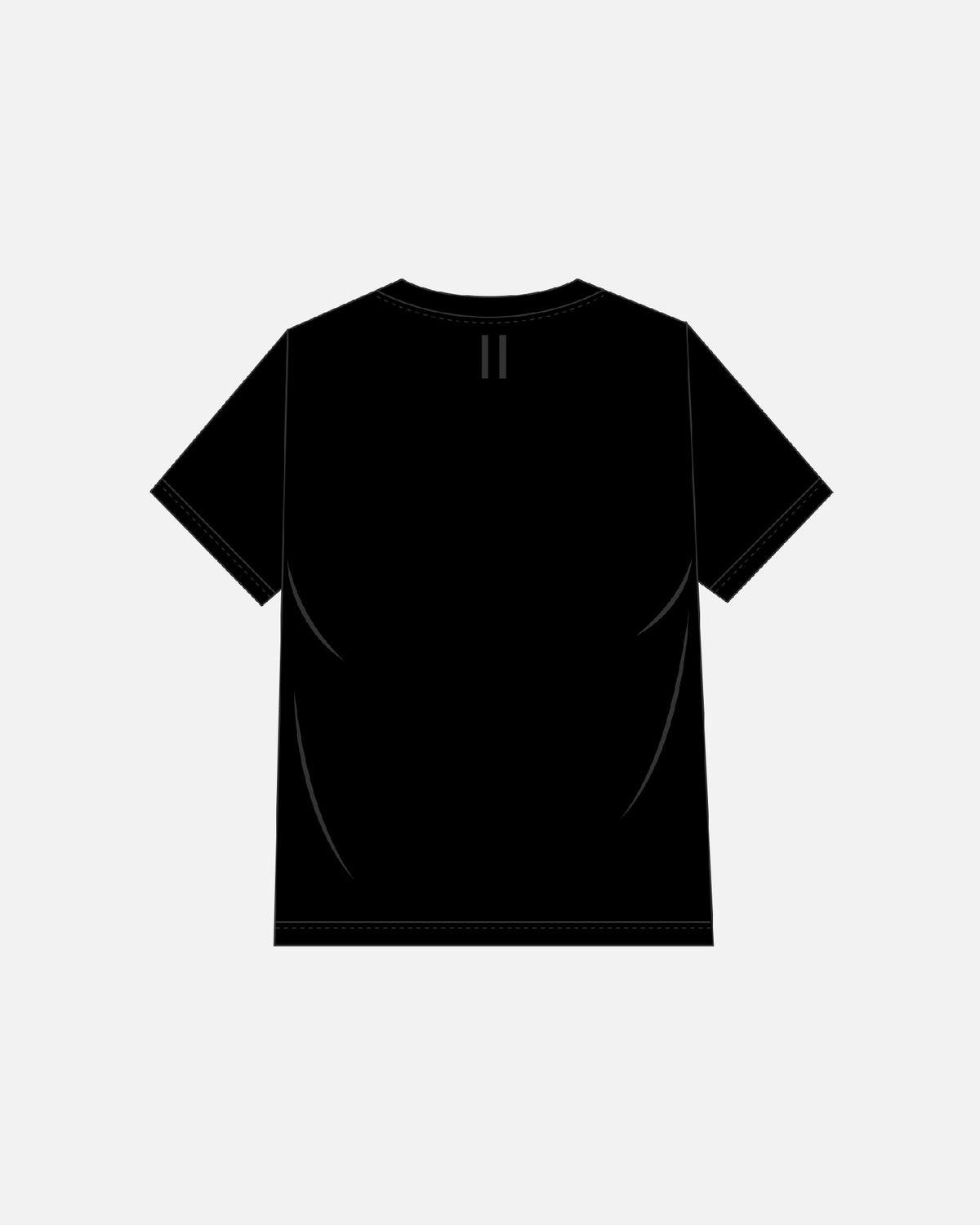 The Weekend Oversized Tee — Black — back