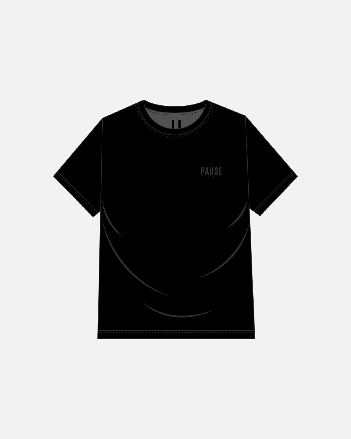 The Weekend Oversized Tee — Black — front